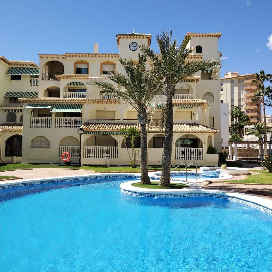 Apartamento primera línea playa Muchavista El Campello con piscina Exterior foto