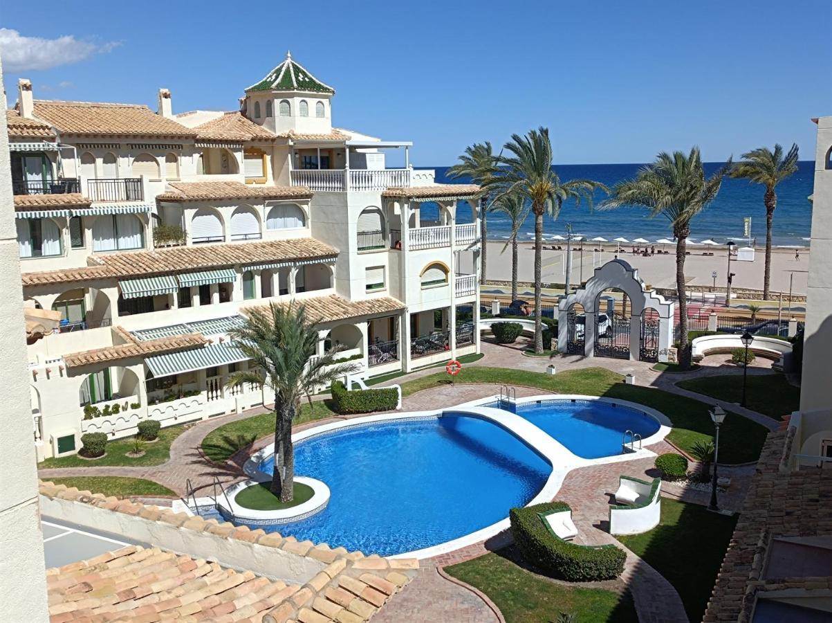 Apartamento primera línea playa Muchavista El Campello con piscina Exterior foto